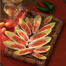 Barquettes D Endives A La Mousse De Poivron Recettes Recette Recette Endives Cuisine