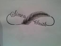 Infinity tattoos designs have a very simple yet very strong meaning. Infinity Symbol With Feather And Kids Names Tattoos With Kids Names Infinity Tattoo With Feather Tattoos For Kids
