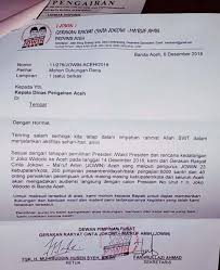 Jowin Aceh Akui Keluarkan Surat Permohonan Bantuan Ke Dinas