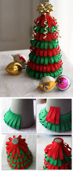 Diy Ribbon Christmas Tree Would Be Cute With Glitter Ribbon Too Holiday Decoration Craft By Keunsup S Christmas Crafts Holiday Crafts Christmas Crafts Diy
