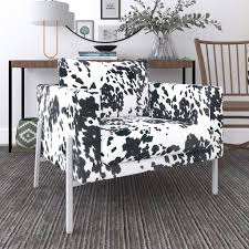The only negative i would say is that as they are upholstered in cowhide they are a bit scratchy to sit on if you are wearing shorts, but otherwise stunning chairs. Ikea Koarp Armchair Covers Black Cow Animal Print Affordable Designer Custom Handmade Trendy Fashionable Locally Made High Quality
