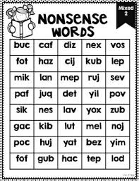 We have the words and ideas for learning them. Nonsense Word Fluency Practice By Love Of First Tpt