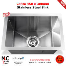 cefito 450 x 300mm stainless steel sink