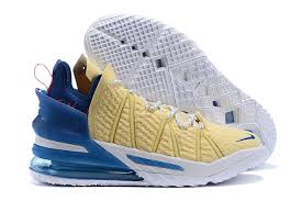 Get a first look at the upcoming nike lebron 18 melon tint. 2020 Latest Nike Lebron 18 Yellow White Blue Shoes Blue Sneakers Blue Shoes Nike Lebron