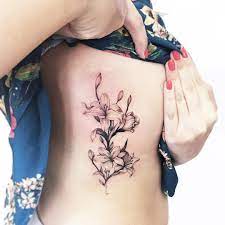 Floral Rib Cage Piece Tattoos For Women Flowers Tattoos For Women Body Art Tattoos