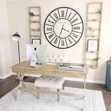 This Bright And Airy Home Office Is Energized With Natural Light And Colors Thanks Styledwithfaith01 F Home Office Decor Home Office Design Minimalist Home