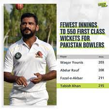 His name might be unknown to those outside pakistan cricket but tabish khan is an absolute legend in the domestic circuit as far as. Cricingif Tabish Khan Reached The Landmark Of 5 5 0 Facebook