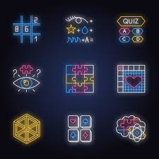 Printable crossword puzzles for kids. Puzzles And Riddles Neon Light Icons Set Sudoku Trivia Quiz Nonogram Optical Illusion Jigsaw Logic Games Mental Exercise Brain Teaser Glowing Signs Vector Isolated Illustrations 3762458 Vector Art At Vecteezy