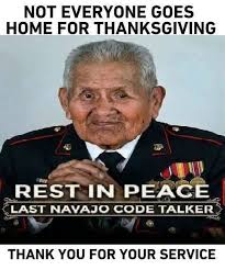 Navajo code talker dies at 107