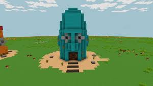 Minecraft games are based on the game minecraft. Weird Squidward S House In Realmcraft Free Minecraft Style Game Game Art Minecraft Houses Building Games