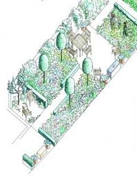 Vertical Gardening The Magic Carpet Ride In The Garden Garden Designers Bristol Bath And Beyond Hegarty We Axonometric Drawing Design Vertical Garden