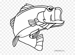 There are tons of great resources for free printable color pages online. Bass Fish Animal Free Black White Clipart Images Clipartblack Largemouth Bass Coloring Page Free Transparent Png Clipart Images Download