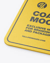 Download Paper Beverage Coaster Mockup In Stationery Mockups On Yellow Images Object Mockups PSD Mockup Templates