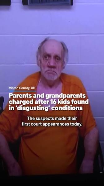 Sixteen children from the same family who were rescued from a dilapidated home in rural Ohio were living in wretched conditions with human waste all around, confined to just one room over much of the ...