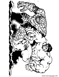 Bruce banner was transformed into the incredibly powerful creature called the hulk. The Thing And Incredible Hulk Coloring Pages Printable