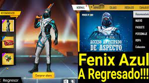 Rapido Mira El Regreso Del Traje Fenix Azul En Free Fire Nuevo Acceso Anticipado Youtube