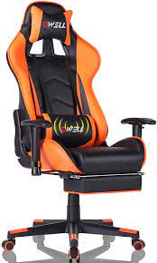 Just relax,edwell gaming chair can perfectly fit your body shape, give you the most comfortable support. Amazon Com Edwell Gaming Chair Computer Chair Gaming Chair For Adults Gamer Chair Gaming Chair With Footrest High Back Office Chair Desk Chair With Headrest And Massage Lumbar Support Orange Home Kitchen