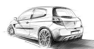 Clio 3 Rs Done For A Friend Who Usually Uses It On The Track Including The Famous Nordschleife Quick Job Car Design Sketch Concept Car Sketch Car Drawings