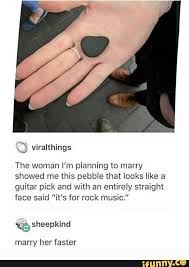 Showed Me This Pebble That Looks Like A Guitar Pick And With An Entirely Straight Face Said It S For Rock Music Ifunny Funny Memes Tumblr Funny Hilarious