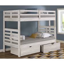 Manchester Bunk Bed With Staircase Trundle Birch By Innovations Pmancbbts Old Brick Furniture Mattress Co