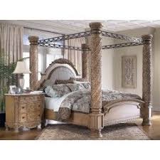 3800 Ashley South Coast Poster Bedroom Set In Light Wood Sale Canopy Bedroom Sets Canopy Bedroom Bedroom Set