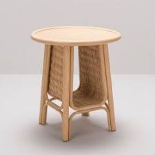 table basse pm en rotin design corridor par guillaume delvigne mobilier de salon table d appoint en bois fauteuil de table
