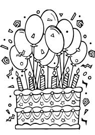 The spruce / kelly miller halloween coloring pages can be fun for younger kids, older kids, and even adults. Balloons Birthday Cake Coloring Page Free Printable Coloring Pages For Kids