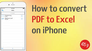 How to convert image to pdf on iphone (and photos too). How To Convert Pdf To Excel On Iphone And Ipad Youtube