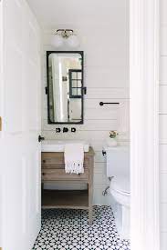 Diy Bathroom Remodel From Pink To Farmhouse One Room Challenge Rustic Powder Room Small Farmhouse Bathroom Modern Farmhouse Bathroom
