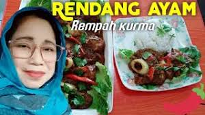 Kukus daging ayam hingga matang dan empuk. Rendang Ayam Rempah Kurma Youtube