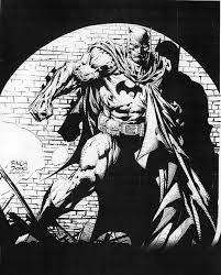 Artwork Batman Comic Art Black And White Comic Book Artist David Finch Batman Canvas Art Batman Comic Art Community