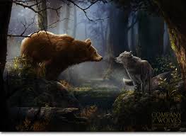 In The Heart Of The Woods On Behance Animal Drawings Bear Drawing Bear Wallpaper