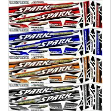 Harga stiker bodi & lis body & striping aerox 2017 hitam merah. Sticker Striping Variasi Thailand Thailook Vega R Lama Vega Lama Vega R Old Spark Nano Shopee Indonesia
