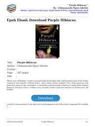 If you have a new phone, tablet or computer, you're probably looking to download some new apps to make the most of your new technology. Purple Hibiscus By Chimamanda Ngozi Adichie Pdf Electronic Paper Technology E Books