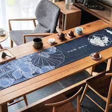 Ils invitent à créer un décor de table original, aux inspirations diverses selon les motifs : Chemin De Table En Lin D Impression De Style Japonais Lin Coton Longue Bande Nappe Serviette De Queue De Lit Lotus 35 170cm Achat Vente Chemin De Table Soldes Sur Cdiscount