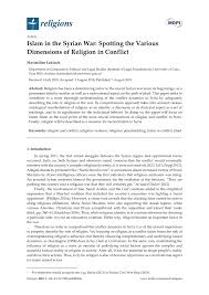 Activitățile organizate de statul major al forțelor navale se vor derula, pe faleza din fața. Pdf Islam In The Syrian War Spotting The Various Dimensions Of Religion In Conflict