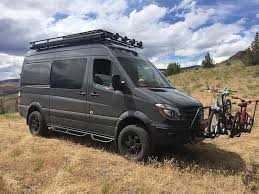 Sprinter 144 Aluminum Touring Roof Rack With Slats Style Mercedes Sprinter Mercedes Sprinter Camper Sprinter