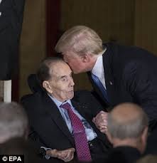 Bush as his friend and colleague laid in his wife elizabeth dole said she was so proud of bob for doing that because i think it lifted people's spirits. Bob Dole Gets Congressional Gold Medal Express Digest