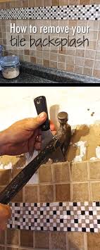 How To Remove Tile Backsplash Weekend Craft Remove Tile Backsplash Tile Removal Diy Backsplash
