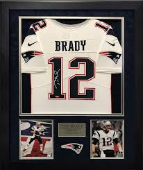 Shop for tom brady jerseys & gear in nfl fan shop. Tom Brady Autograph Jersey New England Patriots White Framed 32x40 New England Picture