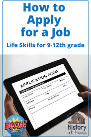 How To Apply For A Job Boom Cards Grades 9 12 Homeschool Apply Boom Cards Grades Homeschool Job Life Skills Reading Jobs High School Plan