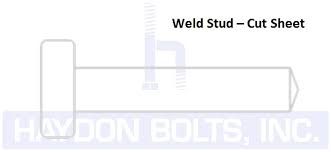 Weld Studs Headed Concrete Weld Studs Haydon Bolts