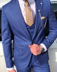 Buy Sax Slim Fit Wool Suit By Gentwith Com With In 2020 C A