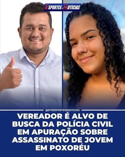 O vereador T&uacute;lio C&eacute;sar (Republicanos) foi alvo de um mandado de busca e apreens&atilde;o durante investiga&ccedil;&atilde;o que apura a morte de Lavignia Gabrielly Guimar&atilde;es Coutinho, de 20 anos, executada a tiros dentro