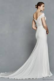 This alluring gown features an off the shoulder illusion neckline with flowing cape sleeves. Kelly Faetanini Bridal Spring 2017 Off Shoulder Short Sleeves Illusion Bodice Fit Flare Lace Wedding Dress Antoinette Sv Train Wedding Inspirasi