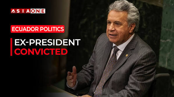 Ecuador Ex-President Lenin Moreno Convicted in Hydroelectric Dam Bribery Case | Asia One News, Ecuador's former president Lenin Moreno has been convicted of corruption over alleged bribes linked to ...