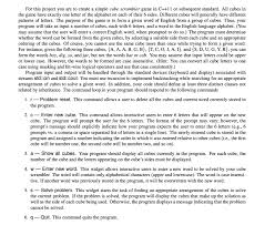 Combined together, letters can form all the words in the english language, building this way the basis for communication. For This Project You Are To Create A Simple Cube S Chegg Com