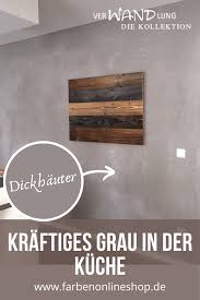 Kuche Gestaltet In Mineralputz Grau In 2020 Kalkputz Wand Putz Wandfarbe Betonoptik