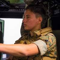 Lance Cpl. Bailey Jimenez, a military policeman with