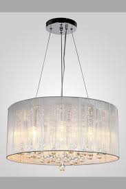 Beautiful Modern Chandelier This Silver Crystal Pendant Light Has A Cylinder Shade Light Fixtures Flush Mount Crystal Pendant Lighting Ceiling Light Fixtures